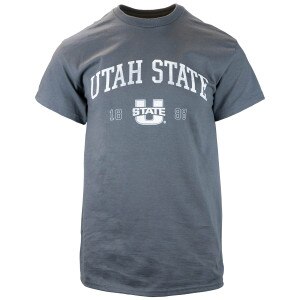 Utah State 1888 U-State unisex t-shirt gray